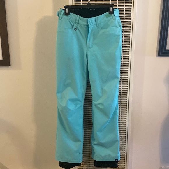 Roxy Bottoms Roxy Snow Pant Turquoise Blue Insulated Size 6xxl